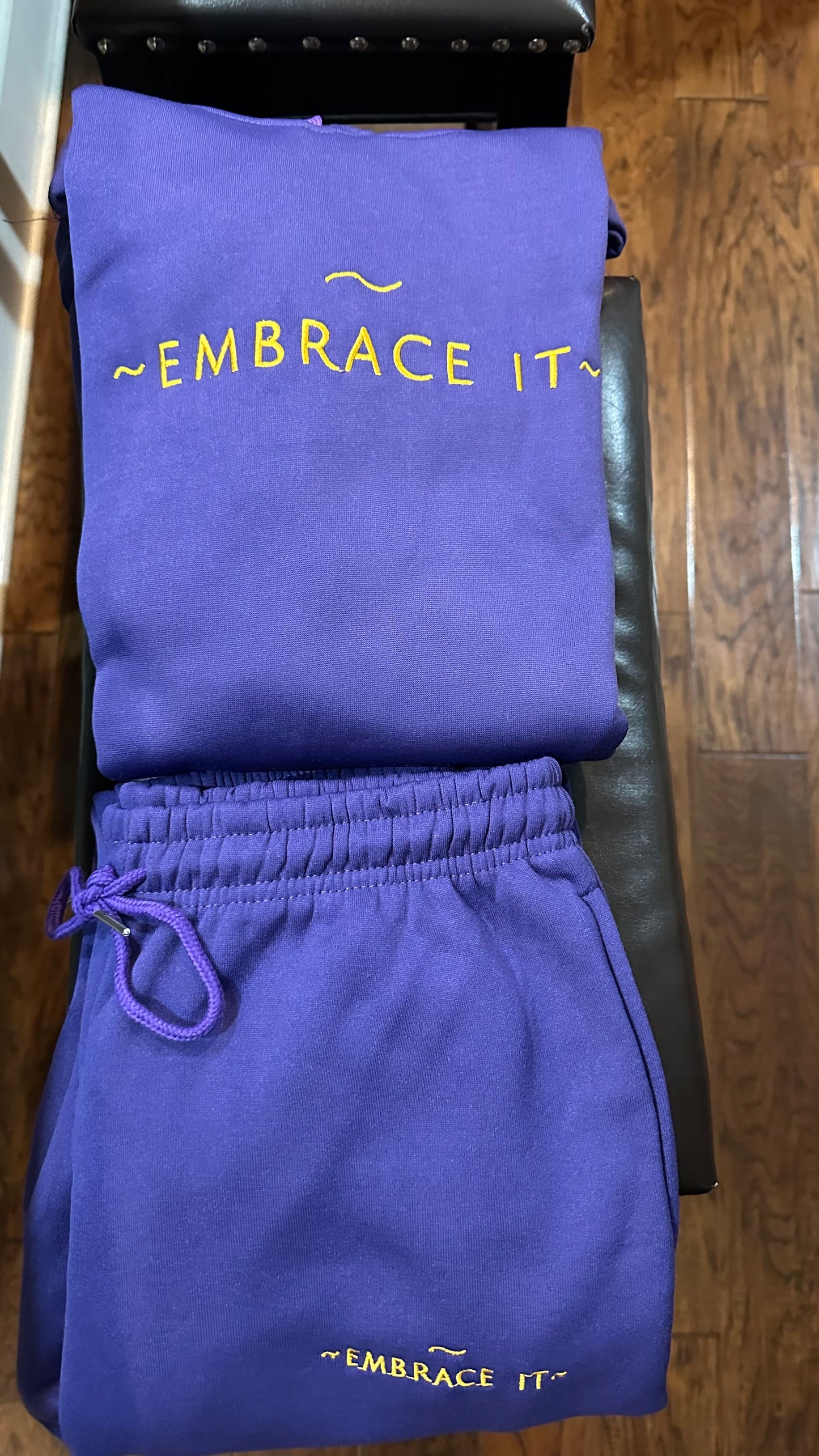 2PC Joggers with Hoodie Polyester/Cotton Dry-Fit Material