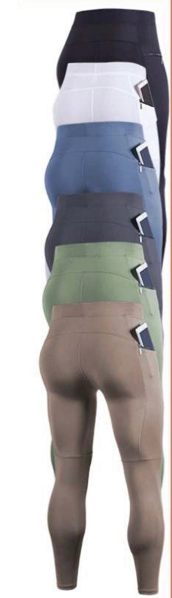 MEN HIGH COMPRESSION LONG RUNNING TIGHTS WITH ZIPPER ON POCKET
