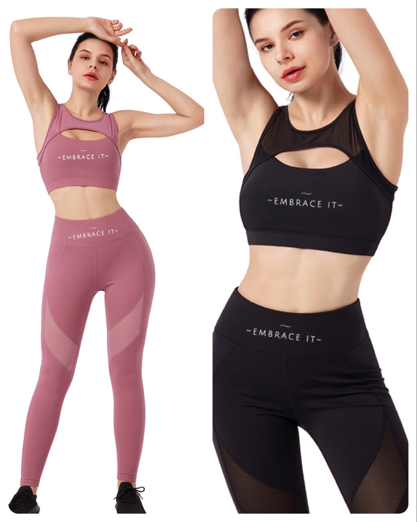 WOMEN SPORTS BRA AND LEGGINGS YOGA SET