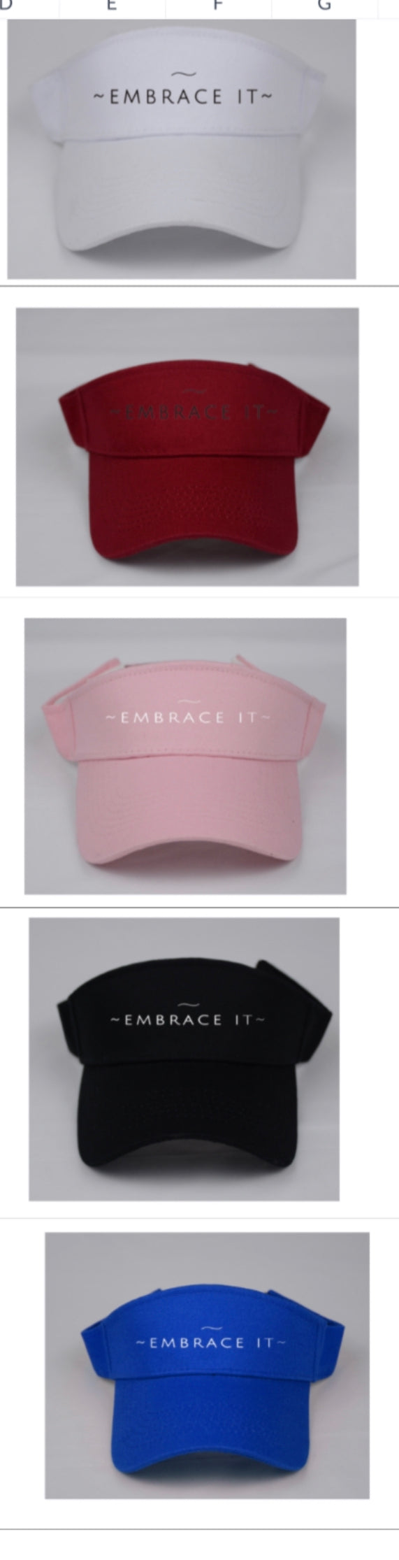 COLORFUL SUNVISORS