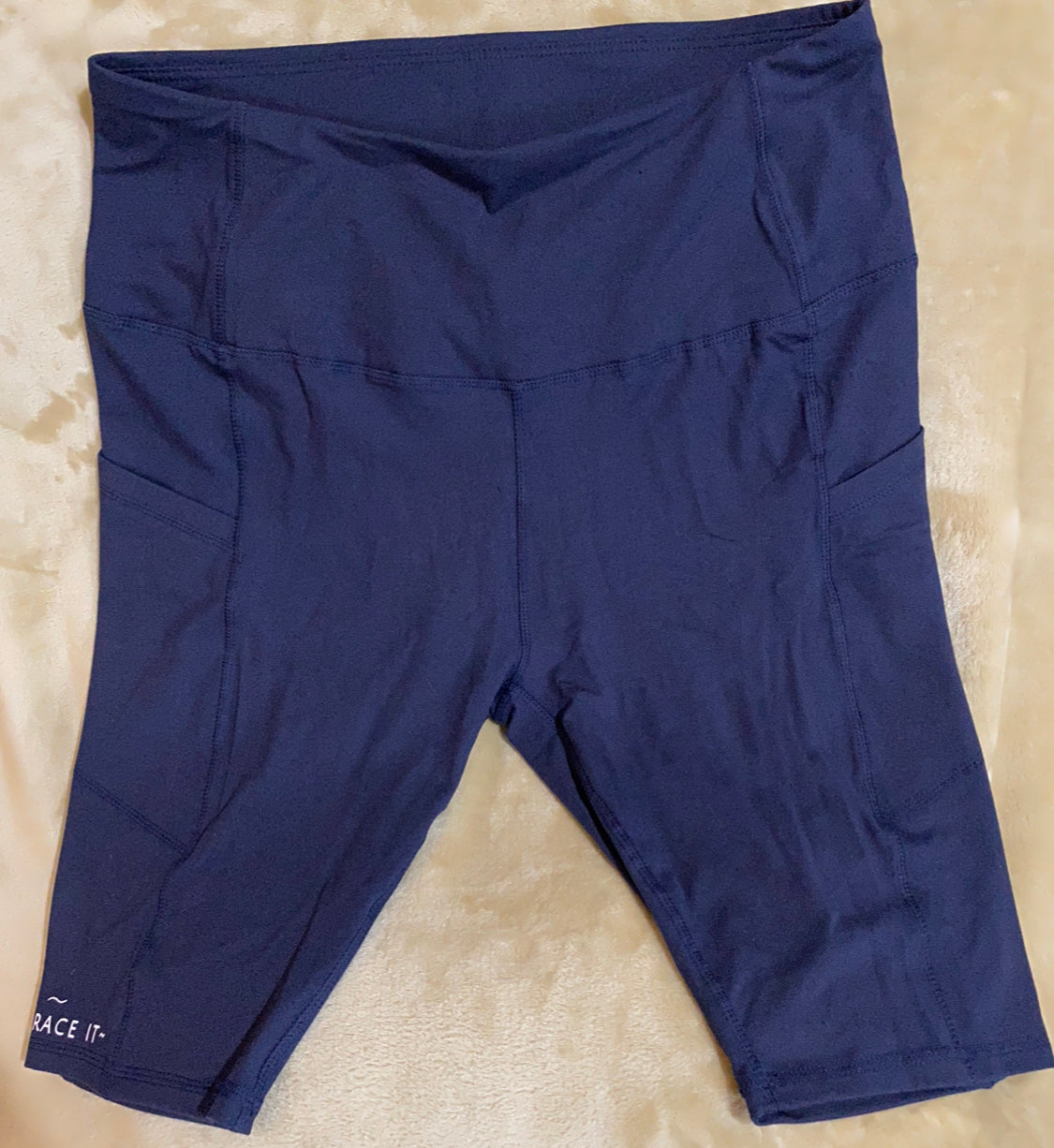$19.97 SMALL-PLUS SIZES PEAK KNEE HIGH-WAIST YOGA BIKING SHORTS