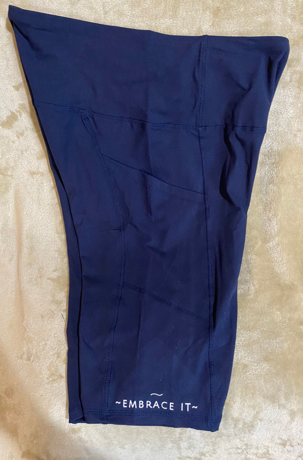 $19.97 SMALL-PLUS SIZES PEAK KNEE HIGH-WAIST YOGA BIKING SHORTS