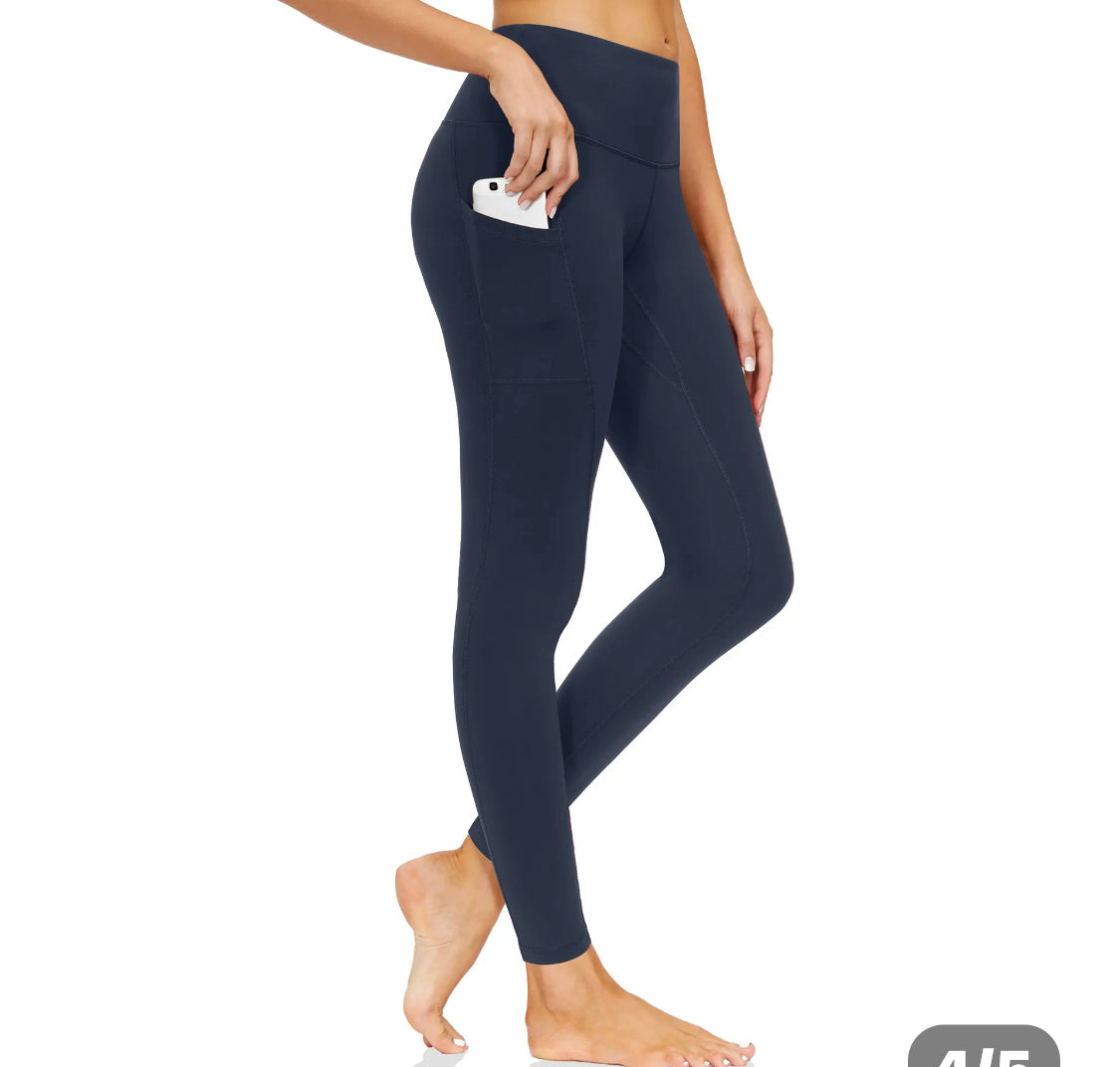 EMBRACE IT LOGO WOMEN 4-WAY STRETCH BREATHABLE YOGA PANTS