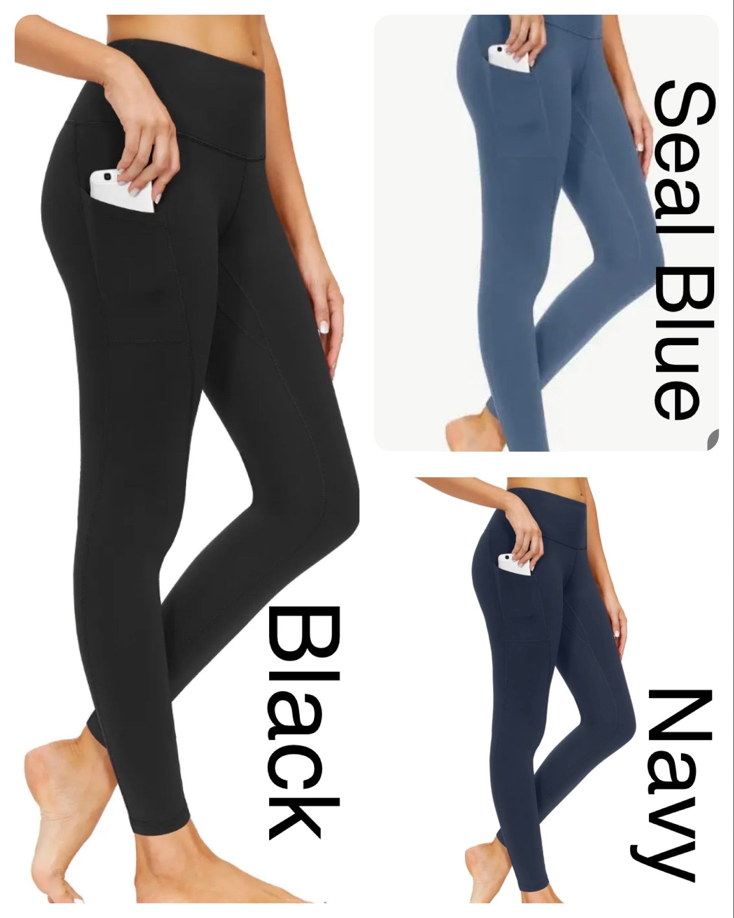 EMBRACE IT LOGO WOMEN 4-WAY STRETCH BREATHABLE YOGA PANTS