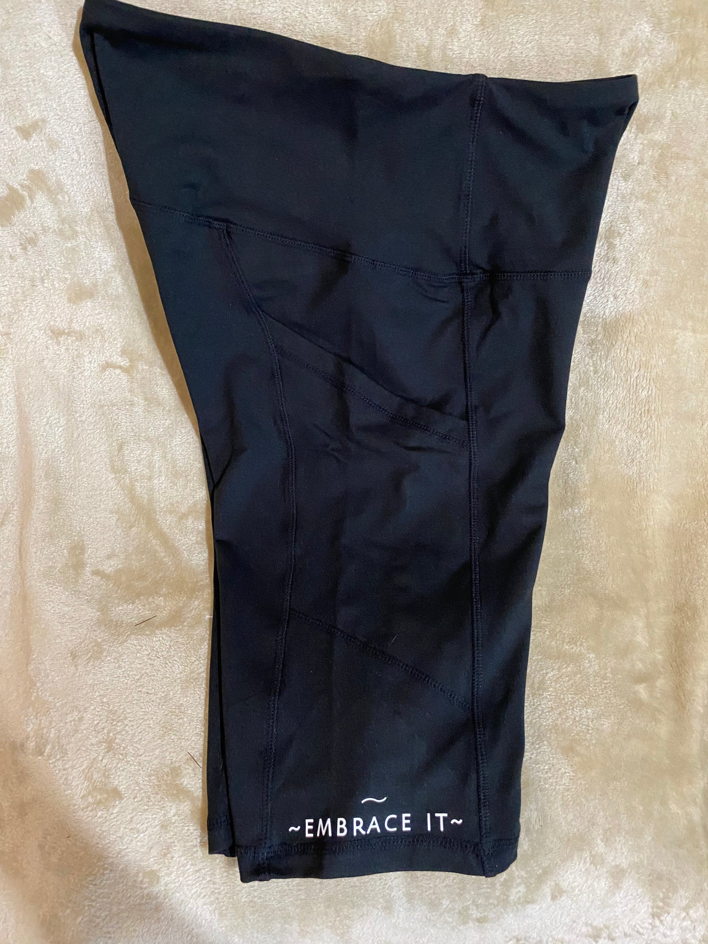 $19.97 SMALL-PLUS SIZES PEAK KNEE HIGH-WAIST YOGA BIKING SHORTS