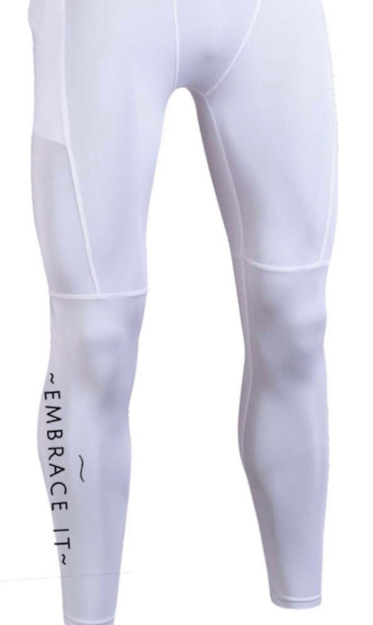 MEN HIGH COMPRESSION LONG RUNNING TIGHTS WITH ZIPPER ON POCKET